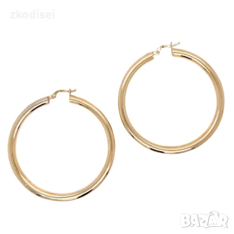 Златни обеци 6,18гр. диаметър:4,5см.14кр. проба:585 модел:1083-5, снимка 1