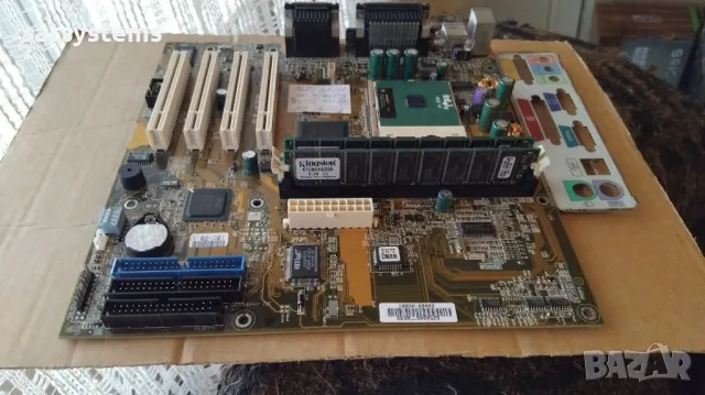 Дънна платка Asus MEW-AM Socket 370 CPU+FAN+RAM, снимка 4 - Дънни платки - 49866785