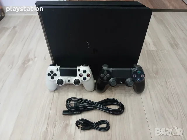 PlayStation 4 Slim 500GB + 2 джойстика и топ игри, снимка 2 - PlayStation конзоли - 56458797