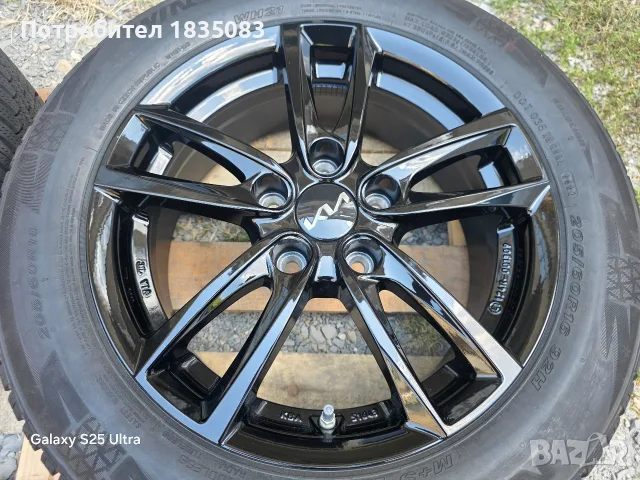 Чисто нови лети джанхи 16ки 5х114.3 Kia + зимни гуми 205/60/16 Nexen, снимка 7 - Гуми и джанти - 55809835