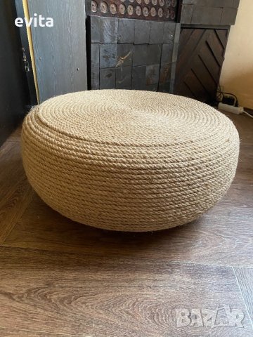 Табуретка/пуф. Ръчна изработка!, снимка 18 - Дивани и мека мебел - 33842705