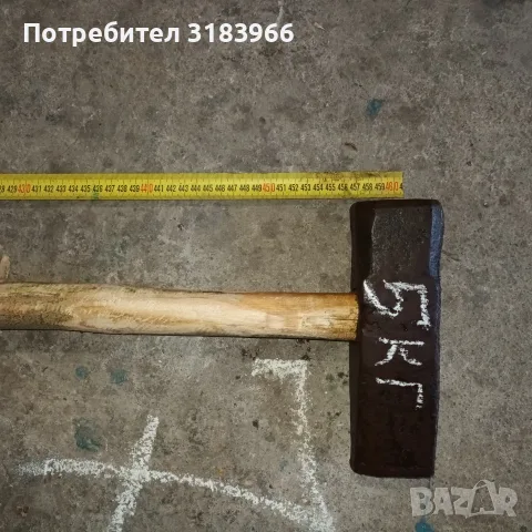 голям стар каменарски чук 5 килограма 
