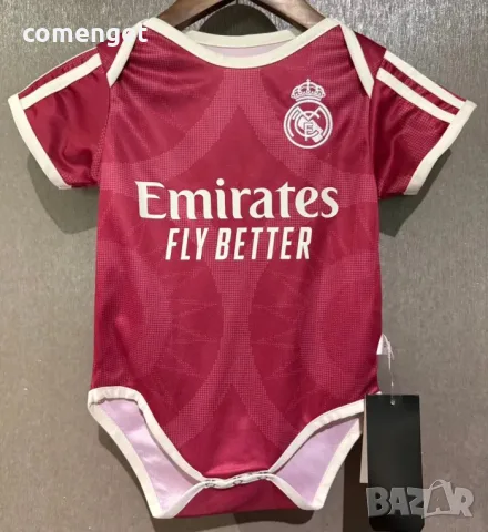 NEW 26/27! Бебешки бодита Liverpool, Arsenal, Man United, Chelsea, Real Madrid, Barcelona, снимка 5 - Бодита за бебе - 53760328