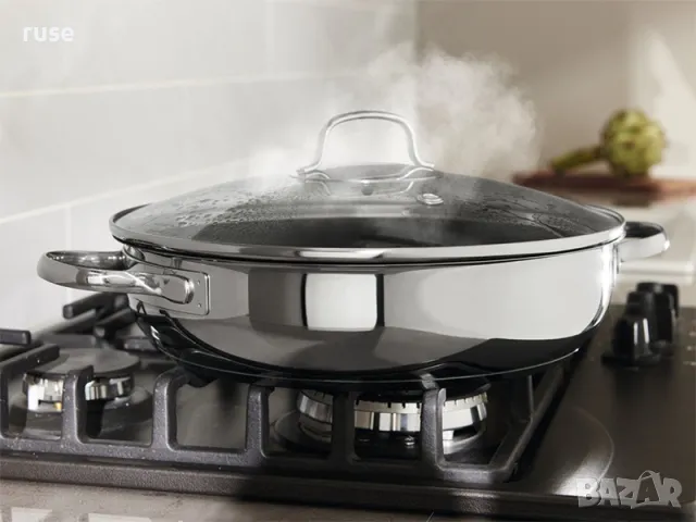 НОВИ! Тиган за задушаване 28см с капак съд за готвене, снимка 5 - Съдове за готвене - 49786528