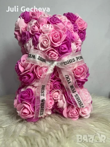 Ръчно изработени мечета от рози!, снимка 10 - Декорация за дома - 50606054