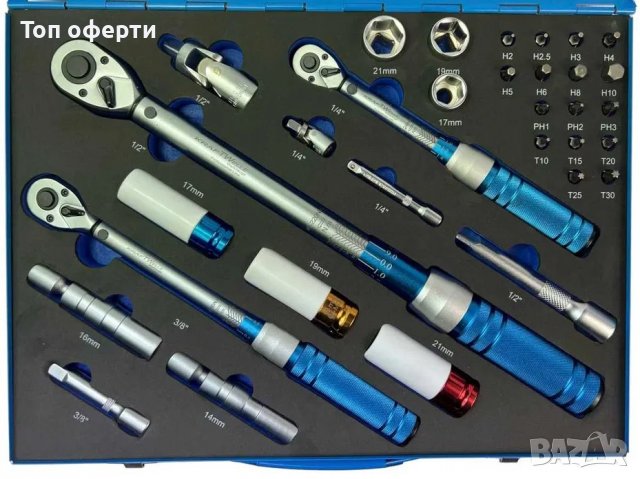 Комплект динамометрични ключове с заключване KraftWelle, снимка 2 - Други инструменти - 40217586
