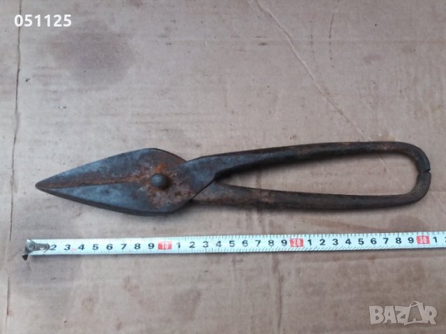 стара ножица за рязане на ламарина , снимка 1 - Антикварни и старинни предмети - 31681633