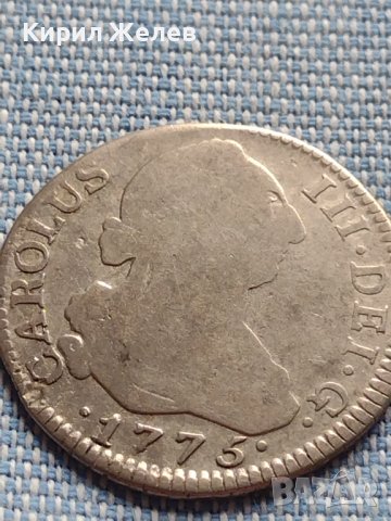 Сребърна монета 2 реала 1776г. Карл трети Мадрид Испания 23914, снимка 5 - Нумизматика и бонистика - 42899918