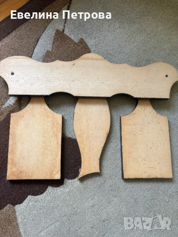 Дървена рисувана закачалка/дъски за рязане Хохлома, снимка 4 - Антикварни и старинни предмети - 51275318