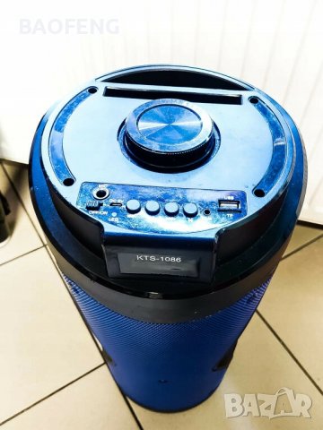 !@ Нова Караоке тонколона 2х6,5”, с FM тунер, дистанционно, BLUETOOTH, модел KTS 1086, снимка 4 - Тонколони - 40092476
