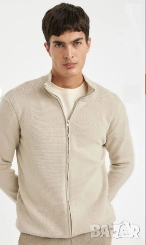 Мъжка жилетка с цип Defacto