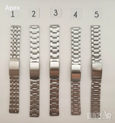 Стоманени Верижки за Часовници.Верижка заЧасовник18 20 22 24мм Seiko/Orient/Casio/Ракета/Слава/Полет