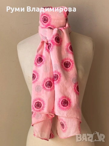 Розов шал Beck Sondergaard пт 100 % памук, снимка 3 - Шалове - 53895838