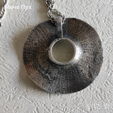 Сребърен синджир с висулка (201), снимка 4 - Колиета, медальони, синджири - 42863185