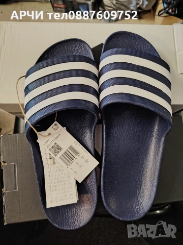 Чехли джапанки Adidas adilette Aqua F35543 Унисекс 42, 43, 44 1/2, снимка 2 - Джапанки - 54302862