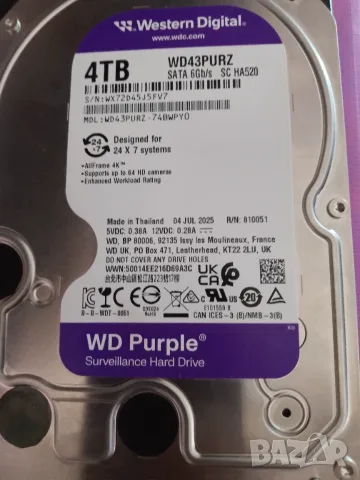 хард диск 3.5 wd 4tb, снимка 2 - Твърди дискове - 56437132