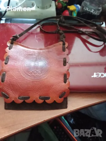 Рекламна чантичка за документи вещи от олимпиадата в Москва през 1980 година , снимка 1