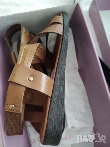 Дамски сандали от естествена кожа DERIMOD , снимка 7 - Сандали - 37258468