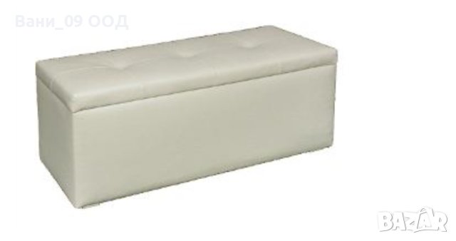 Табуретка от еко кожа с ракла за съхранение , снимка 4 - Ракли - 42116305