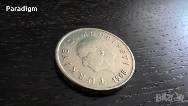 Монета - Турция - 50 000 лири | 1998г., снимка 2 - Нумизматика и бонистика - 31232078