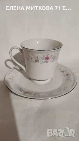 4 двойни сета за чай от фин китайски порцелан с маркировка, снимка 6 - Сервизи - 49030423