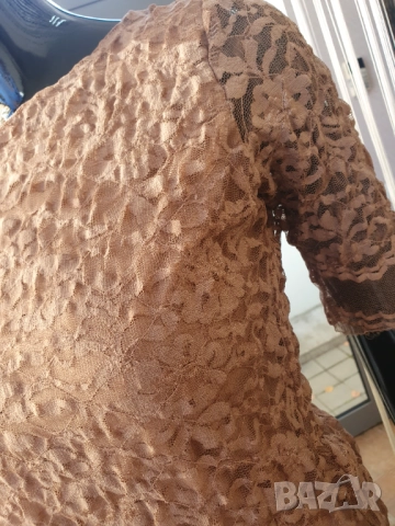 Дантелена блузка мока, снимка 2 - Блузи с дълъг ръкав и пуловери - 52393853