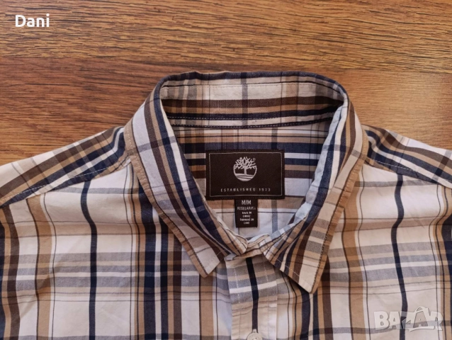 Карирана риза Timberland , снимка 3 - Ризи - 52010557