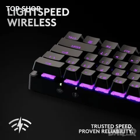 Нова Logitech PRO X 60 LIGHTSPEED Механична Клавиатура RGB Безжична, снимка 7 - Клавиатури и мишки - 49604535
