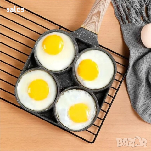 Тиган за яйца с 4 зони, снимка 5 - Съдове за готвене - 44508918