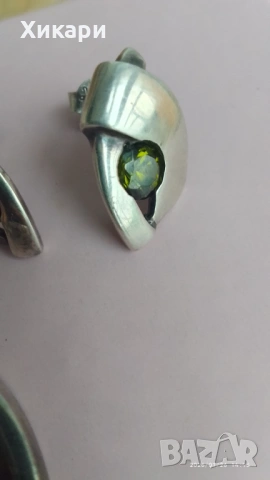 Сребърен комплект с Аквамарин/Сребърен комплект с Оливин, снимка 15 - Бижутерийни комплекти - 51743177