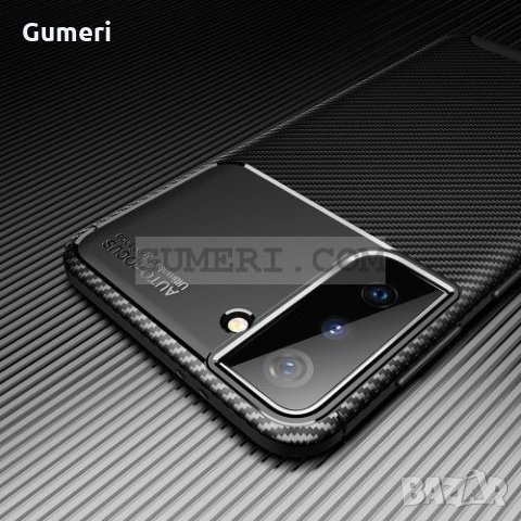 Samsung Galaxy S21+ 5G Противоударен Силиконов гръб - Карбон, снимка 5 - Калъфи, кейсове - 35519918