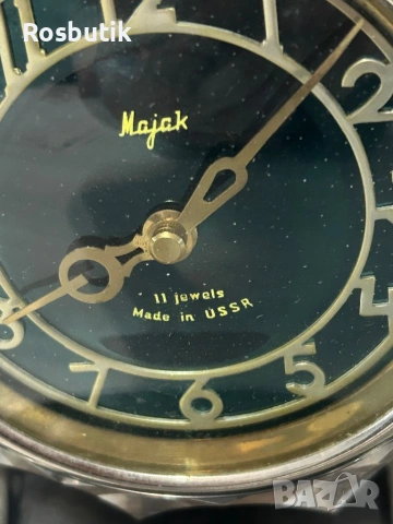 Старинен съветски кристален часовник Маяк , снимка 2 - Антикварни и старинни предмети - 53353299