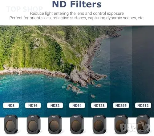 Нови DJI Mini 4 Pro ND CPL комплект - 8 филтъра за кристално качество, снимка 5 - Обективи и филтри - 49945088