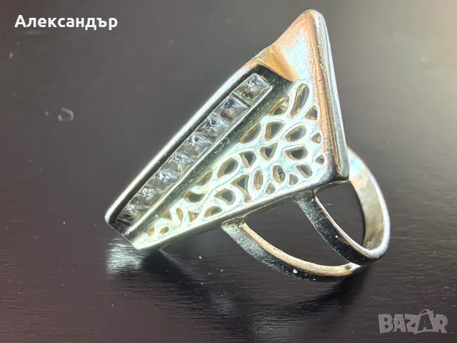 Дамски златен пръстен 4.25 гр., снимка 3 - Пръстени - 56516062