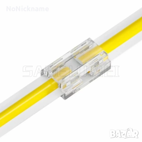10бр. 2-пинов COB конектор за LED лента 8в1 за PCB LED лента с ширина 8мм L/T/X форма, снимка 7 - Лед осветление - 52610949