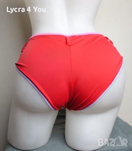 Нов червен бански полу-боксер/бразилиана С/М размер, снимка 11 - Бански костюми - 37195811