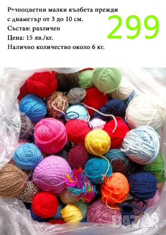 Евтини прежди в малки количества - нови и остатъци , снимка 8 - Други - 52042496