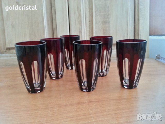 Кристални чаши, снимка 5 - Антикварни и старинни предмети - 36992163