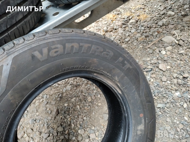 2бр.летни гуми HANKOOK 195 80 14C DOT17 цена за брой, снимка 4 - Гуми и джанти - 52427846