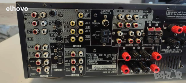 Ресивър Denon AVR-2600, снимка 12 - Ресийвъри, усилватели, смесителни пултове - 51337819