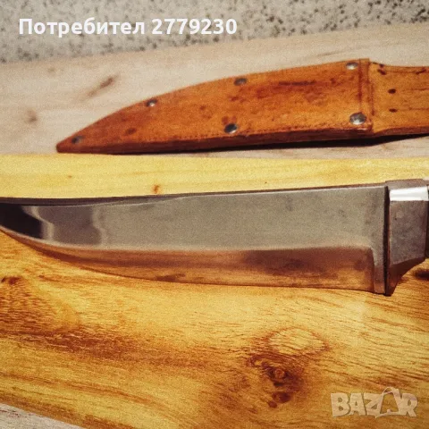 Ловен нож много масивен с дръжка от рог на Елен. Нов!, снимка 7 - Ножове - 49909680