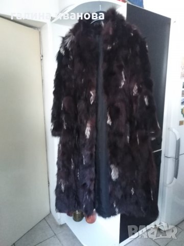 Кожено палто от лисица, снимка 2 - Палта, манта - 31591012