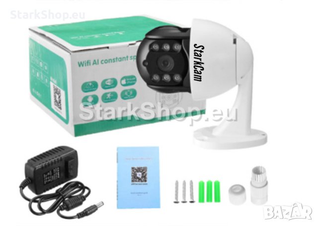  Въртяща безжична WiFi външна камера – FullHD 6LED, снимка 6 - Камери - 30499311