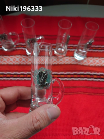 Луксозен немски комплект чаши за шнапс/ликьор - 6 бр., снимка 6 - Други ценни предмети - 54123690