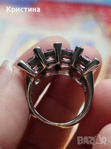 Масивен сребърен пръстен , снимка 5 - Пръстени - 51955556