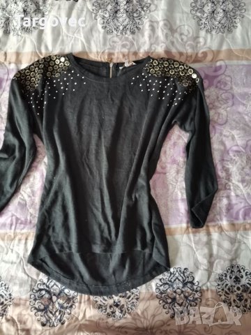 Дамска блуза фина плетка, снимка 1 - Блузи с дълъг ръкав и пуловери - 40599396