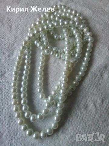 Перлена огърлица  160 см 52708, снимка 2 - Колиета, медальони, синджири - 52866497