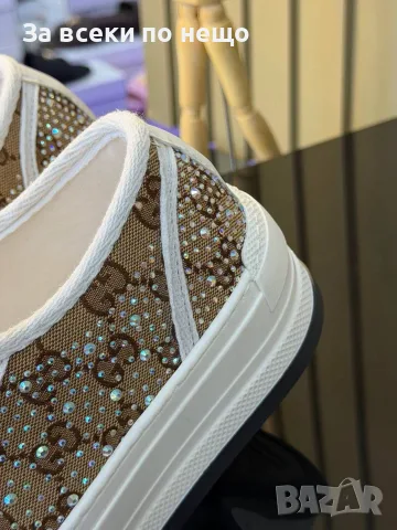 Gucci Дамски Маратонки👟Дамски Спортни Обувки👟Платненки Гучи👟Кецове - 3 Цвята Код SEM-728, снимка 3 - Маратонки - 55973818