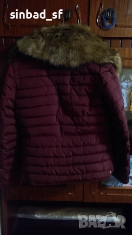 Дамско зимно яке цвят бордо, снимка 6 - Якета - 52469564