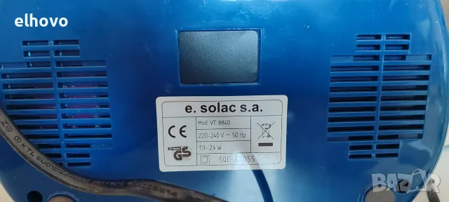 Настолен вентилатор Solac VT 8840, снимка 5 - Вентилатори - 56070031